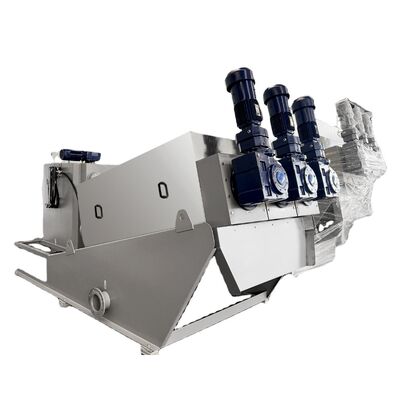 Stainless Steel Sludge Dewatering Machine Screw Press Wastewater Treatment Plant Sewage Treatment PLC 1000L